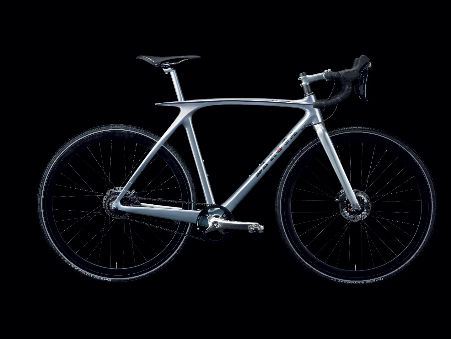 The De Rosa Metamorphosis, set up as a gravel bike