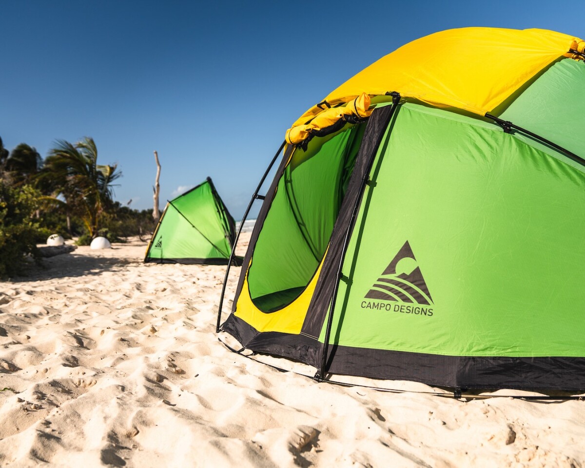 Whether used for some shade during the day or shelter for overnight, the Campo Escape M4 looks great for the beach