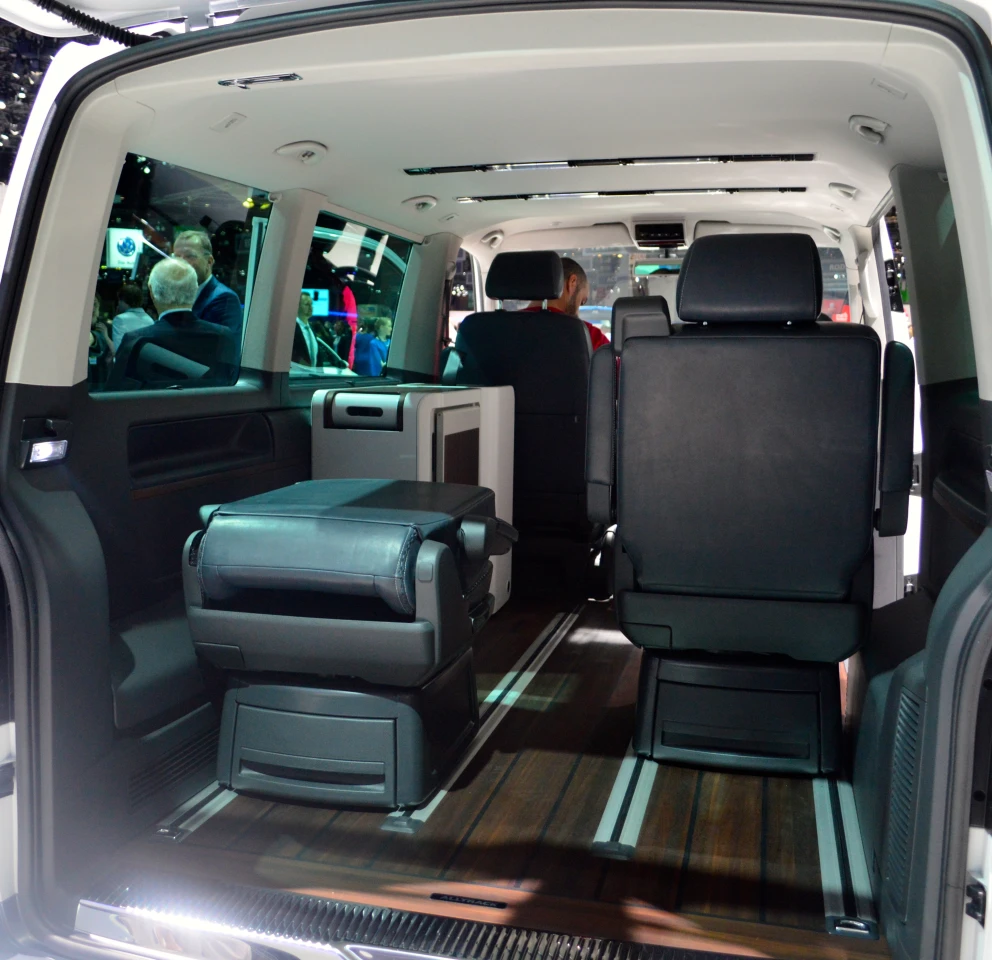 The Alltrack's rail system allows for a versatile interior