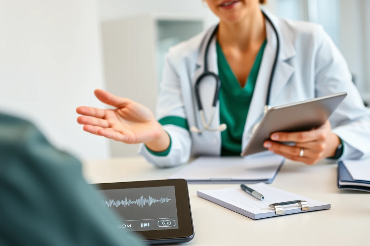 An AI transcription tool listens in as a doctor consults with a patient, promising easier notes while raising questions about privacy and consent