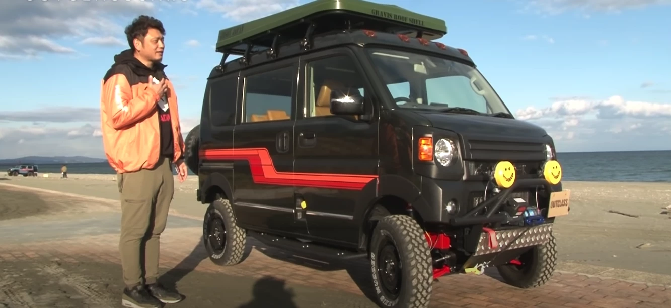 Outclass Cars created an adventure micro-camper van for this year's Tokyo Auto Salon