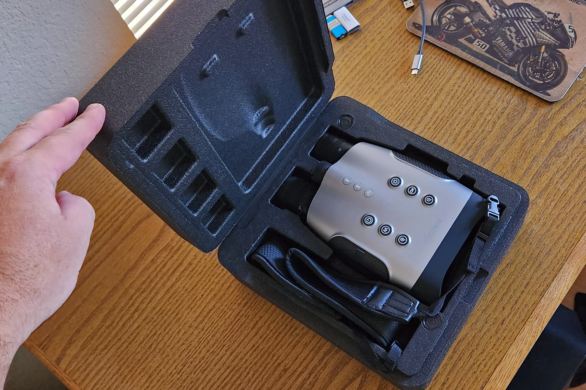 The packaging is quite nice and gives you a great place to store the night vision 'nocs when you don't need them