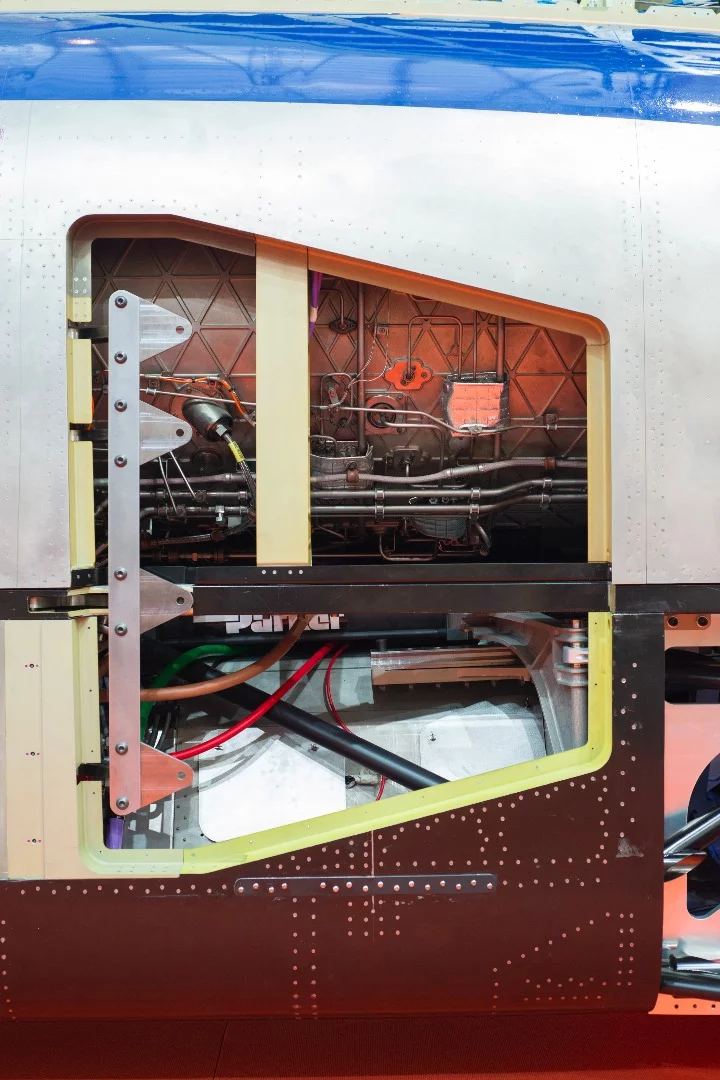The Rolls-Royce EJ200 jet engine in Bloodhound SSC