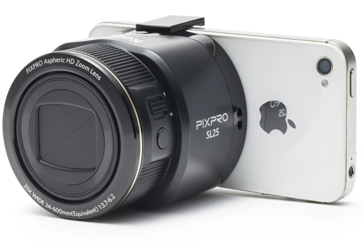 The Kodak PixPro smart lens cameras are similar to the Sony QX devices