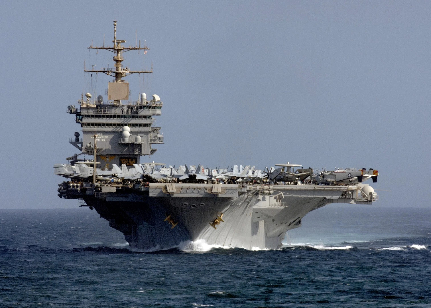 The USS Enterprise, which has now been decommissioned after almost 55 years of service