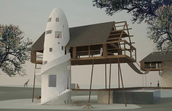 The 2.4 hectare plot in Kilifi, Kenya will become a self sufficient retreat