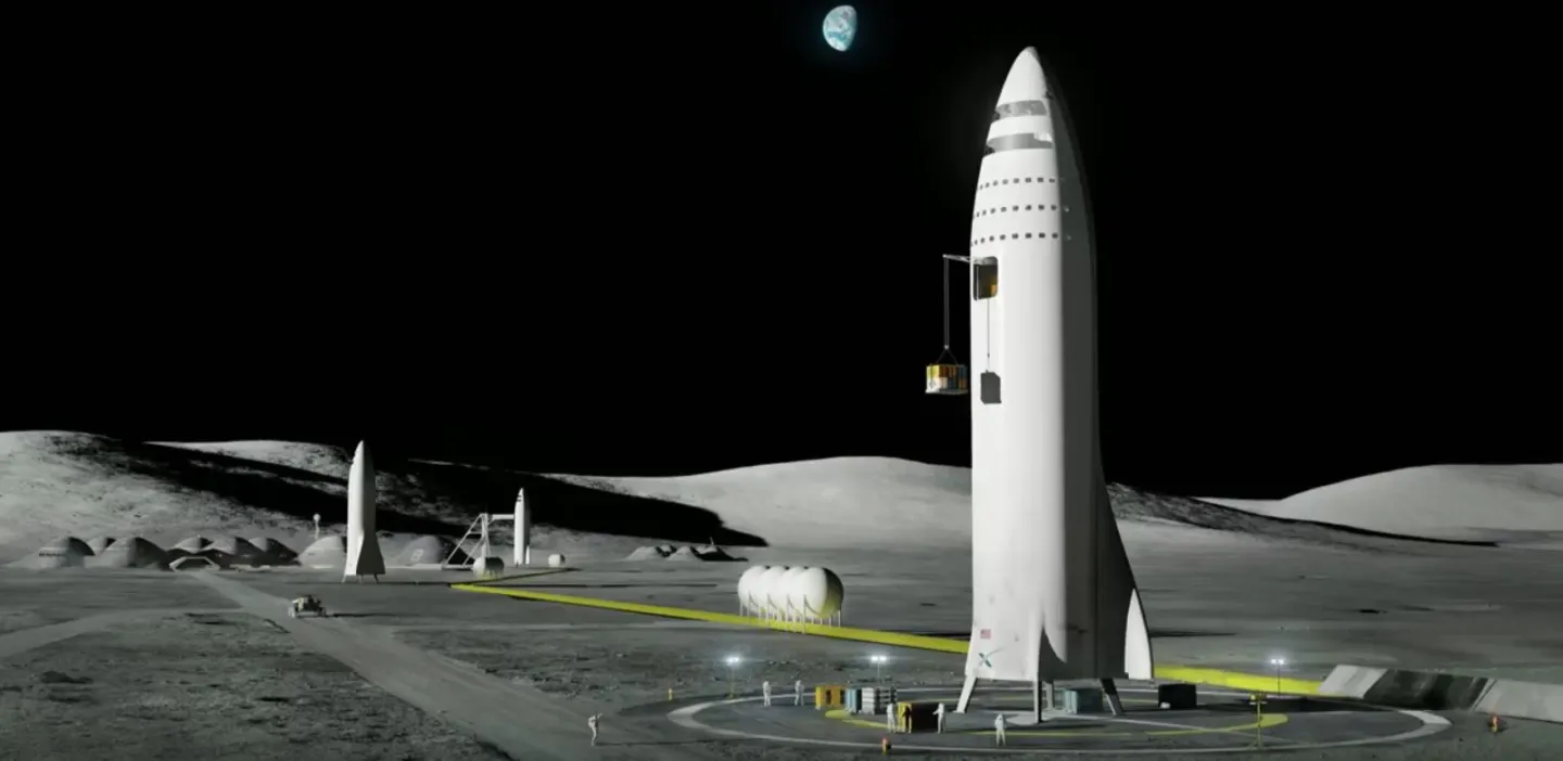 Artist's concept of Moon base Alpha