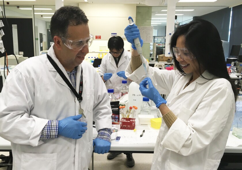 Dr Stavros Selemidis and Dr Eunice To are part of a team that has discovered a potential new target for combatting viral infections