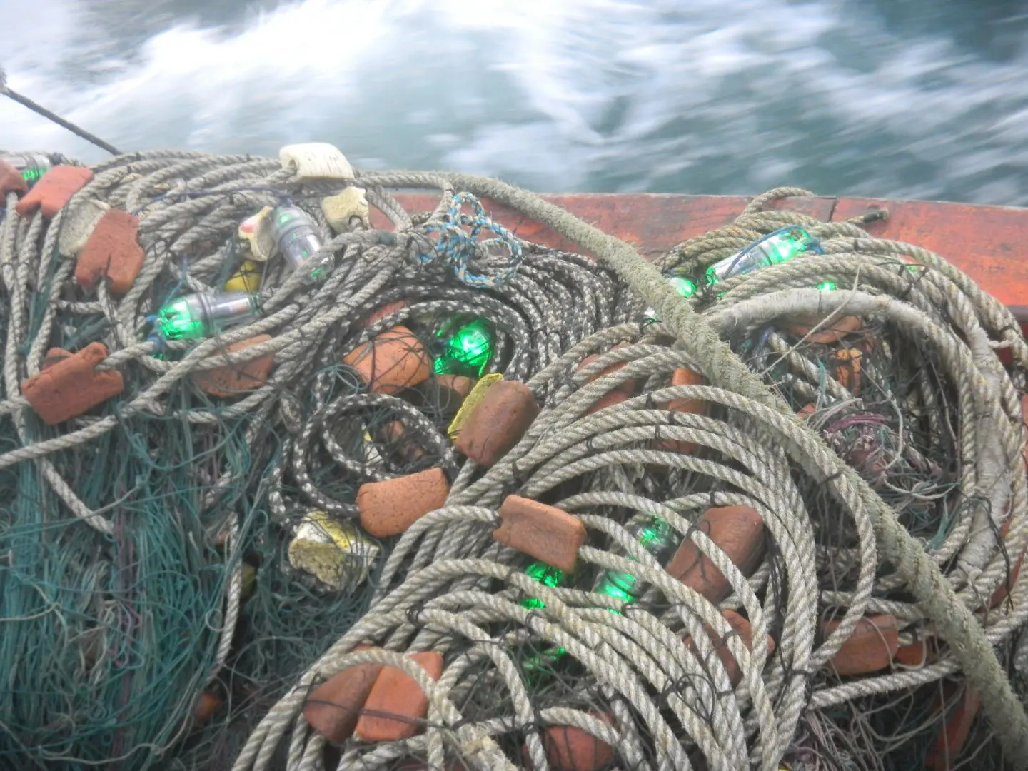 One of the LED-packing gill nets