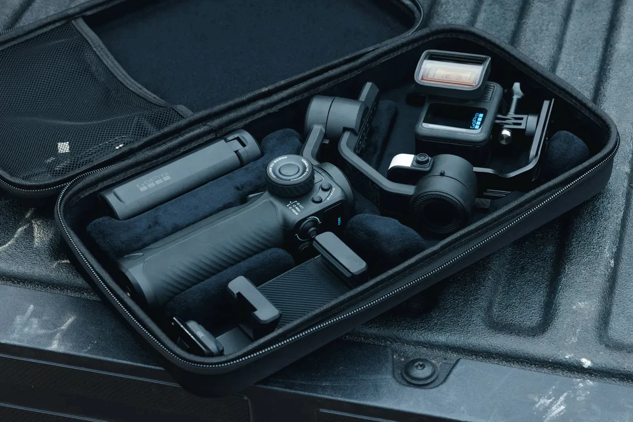 The device comes with a carrying case