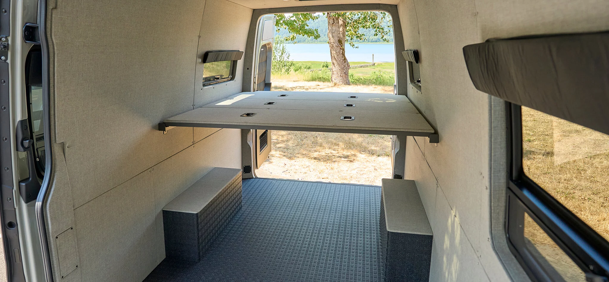 Outside Van Baseline bed