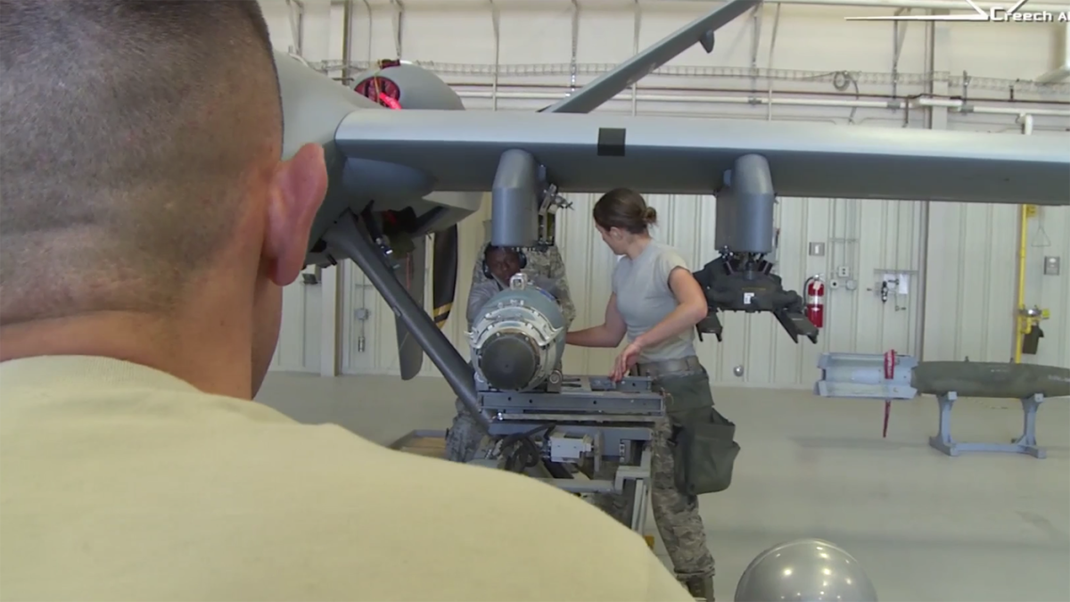 Using the GBU-38 has other advantages other than accuracy in bad weather and cost, in the that it's load time is almost half that of the currently used GBU-12 and Hellfire weapons, enabling the Reaper to get into the air some 15 minutes quicker.