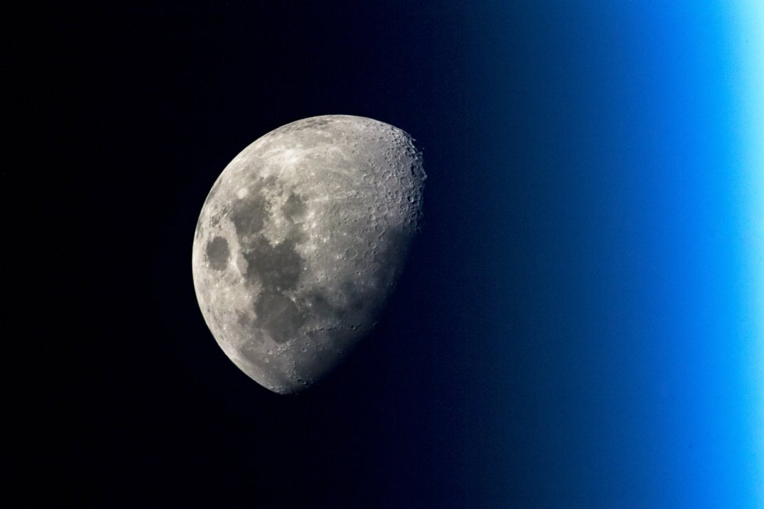The Moon as seen from the International Space Station