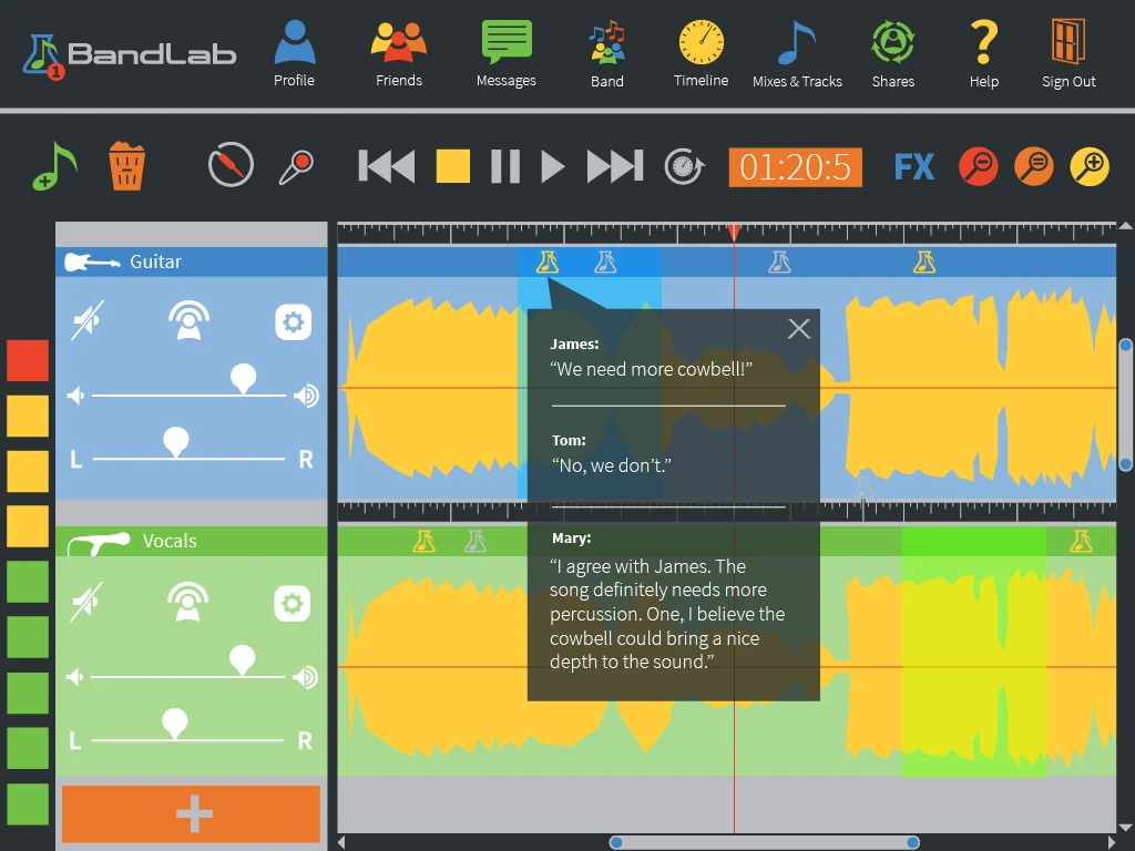 The BandLab system will be an open platform, allowing developers to create custom effects or voices, custom user interfaces and more
