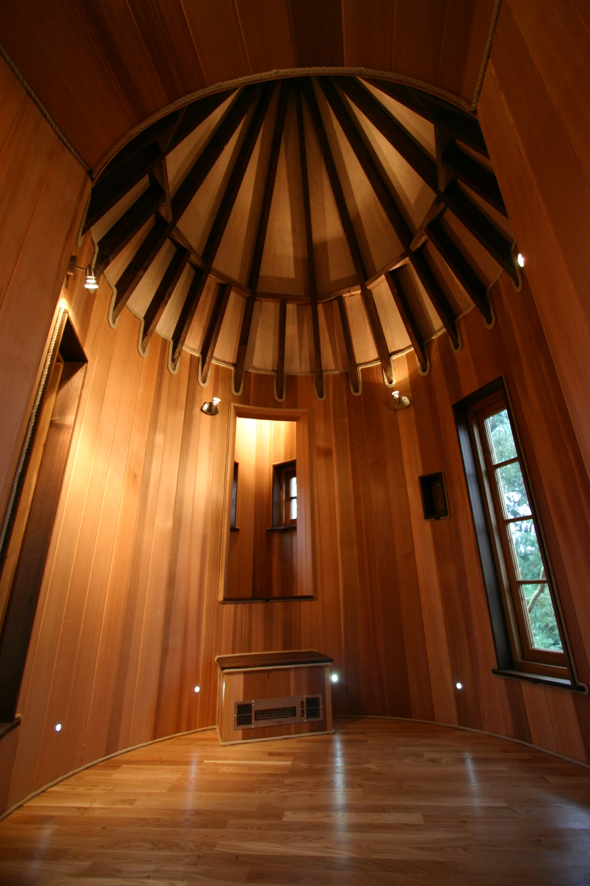This upscale project was designed for family living, and features two tree-top retreats ideal for separate adult's and children's quarters