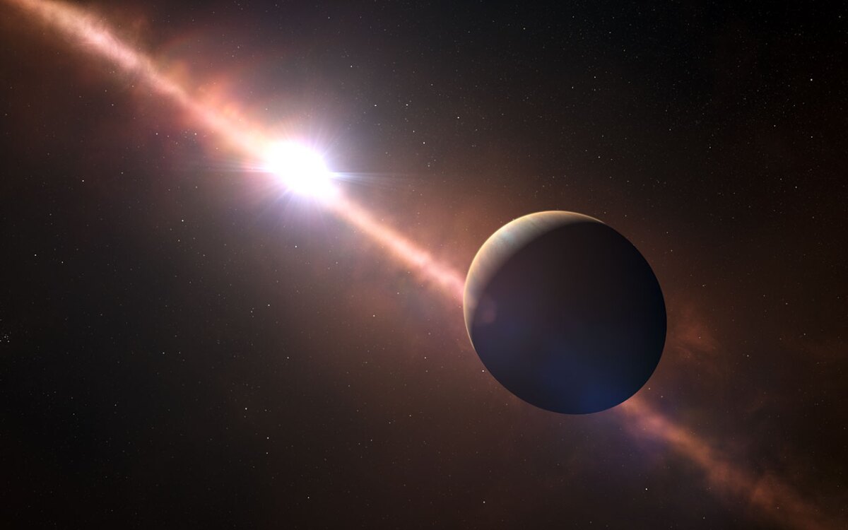 Artist's impressionof Beta Pictoris b