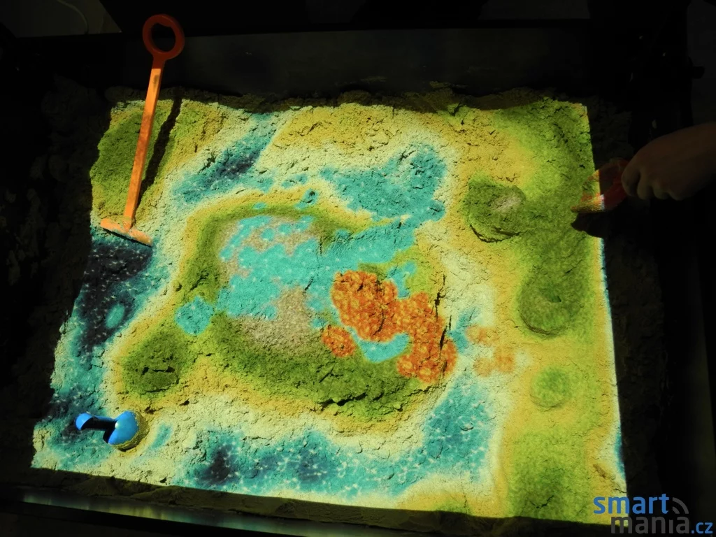 The Xbox Kinect turns a sandbox into a virtual ecosystem.