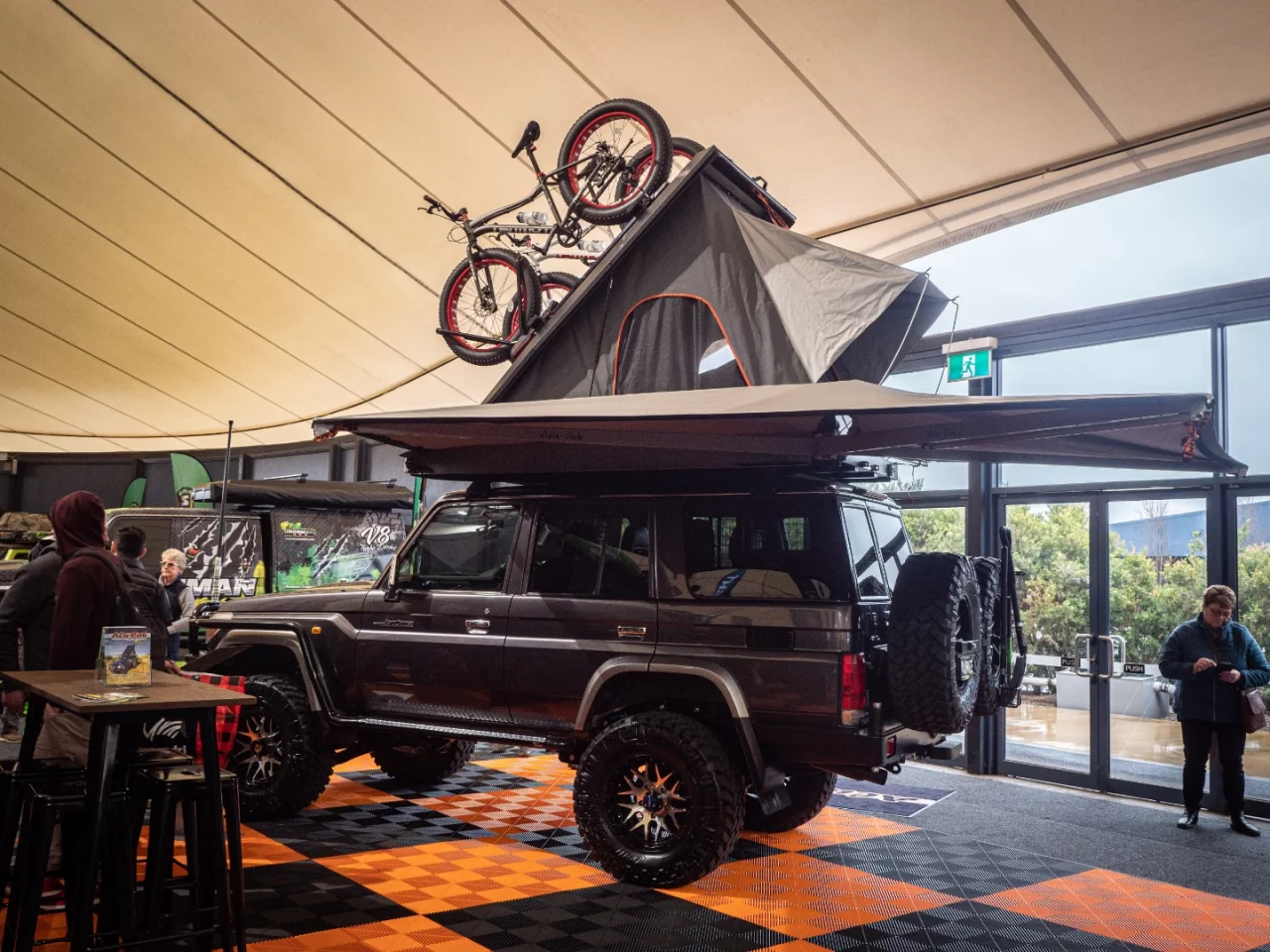 AluCab does its compact, quick setup thing to a Toyota Landcruiser