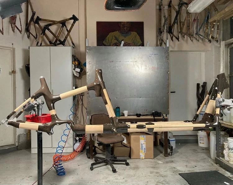 My Boo's cargo bike uses bamboo tubes connected together by flax-composite hubs