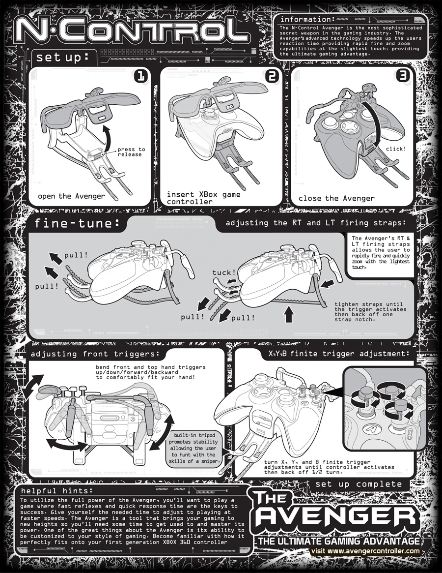 The N-Control Avenger instructions