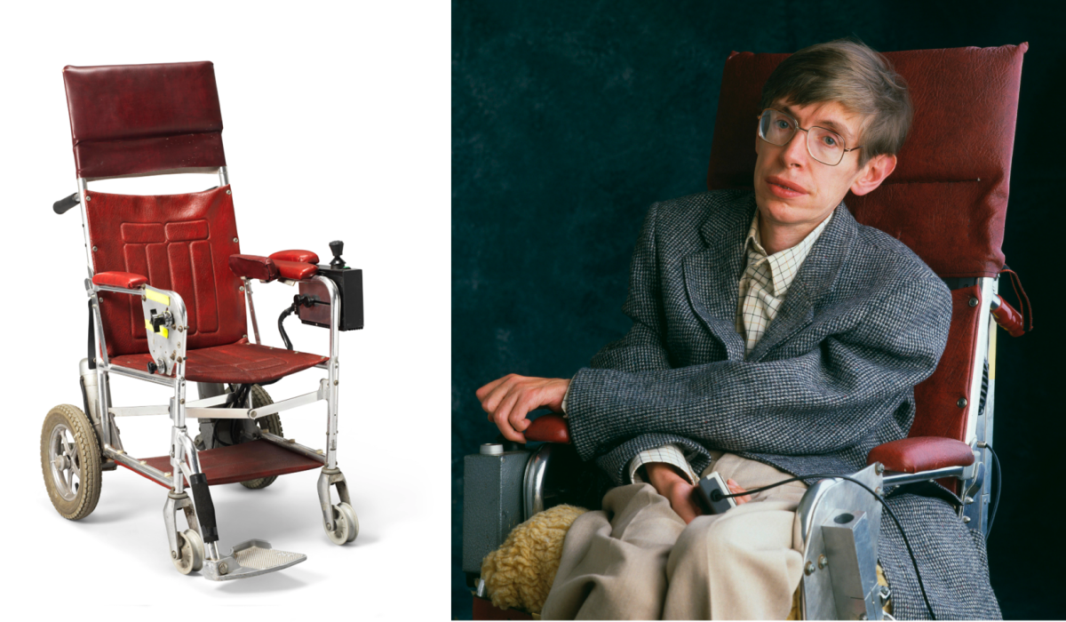 $389,113 | Stephen Hawking's motorised wheelchair | Auction House: Christie's | Sale price: £296,750 | Official Estimate: £10,000 to £15,000 | Date of sale: November 8, 2018