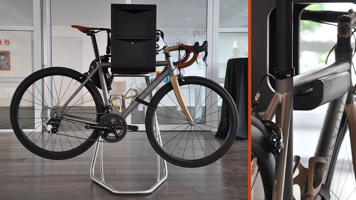 The collection includes three easy-to-use furniture modules, which transforms your bike into an interior show piece (Photo: Edoardo Campanale/Gizmag)