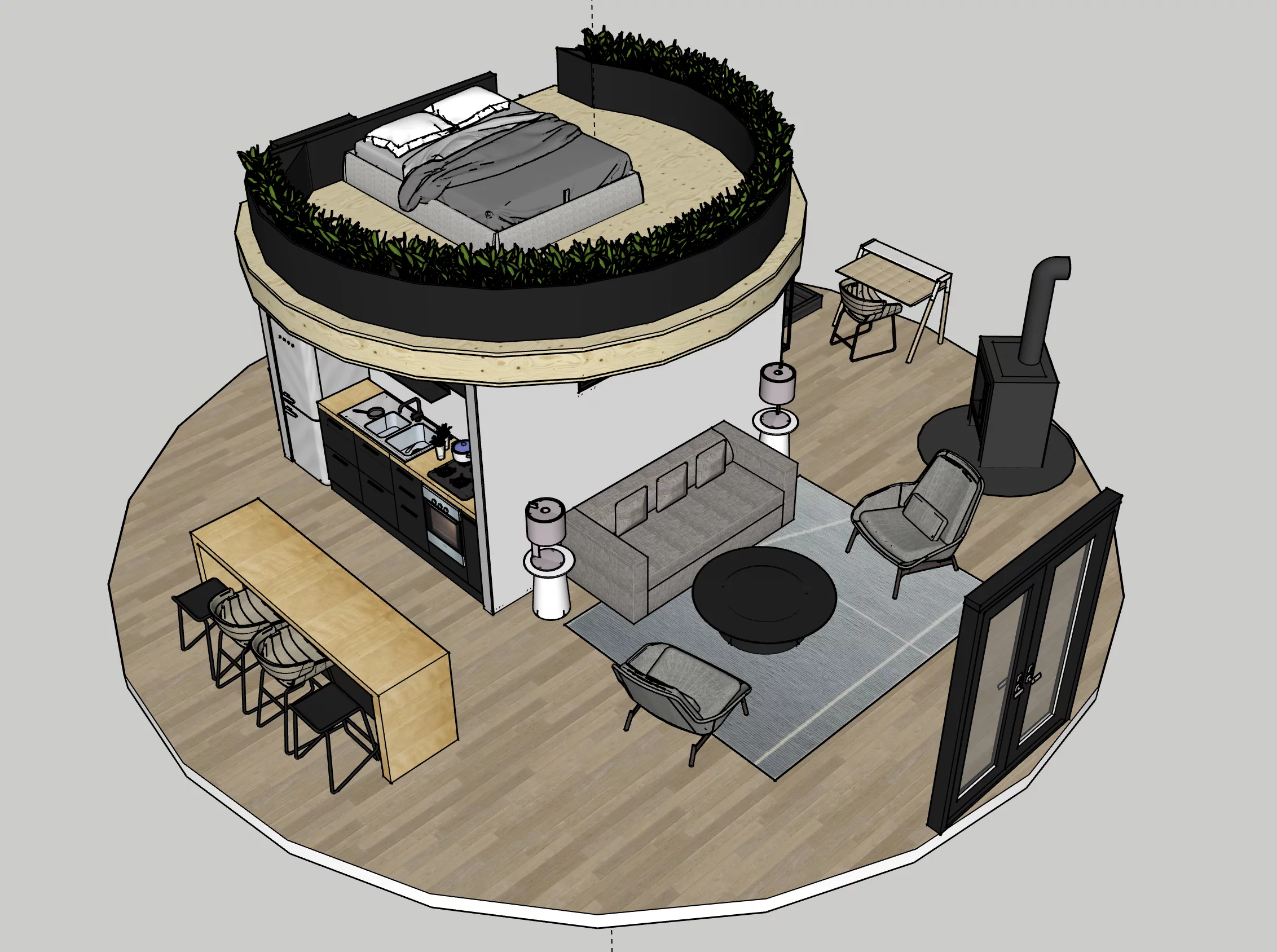 Central interior plans by Zach Both and Nicole Lopez