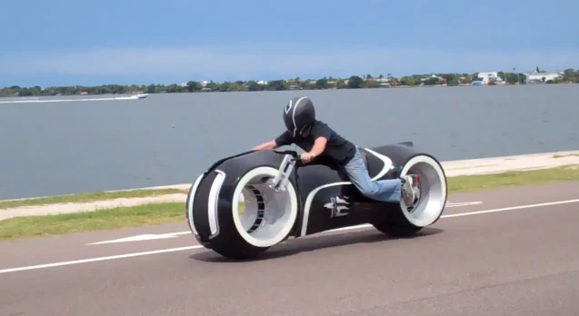 All-Electric Lightcycle (Screenshot from Parker Brothers video)