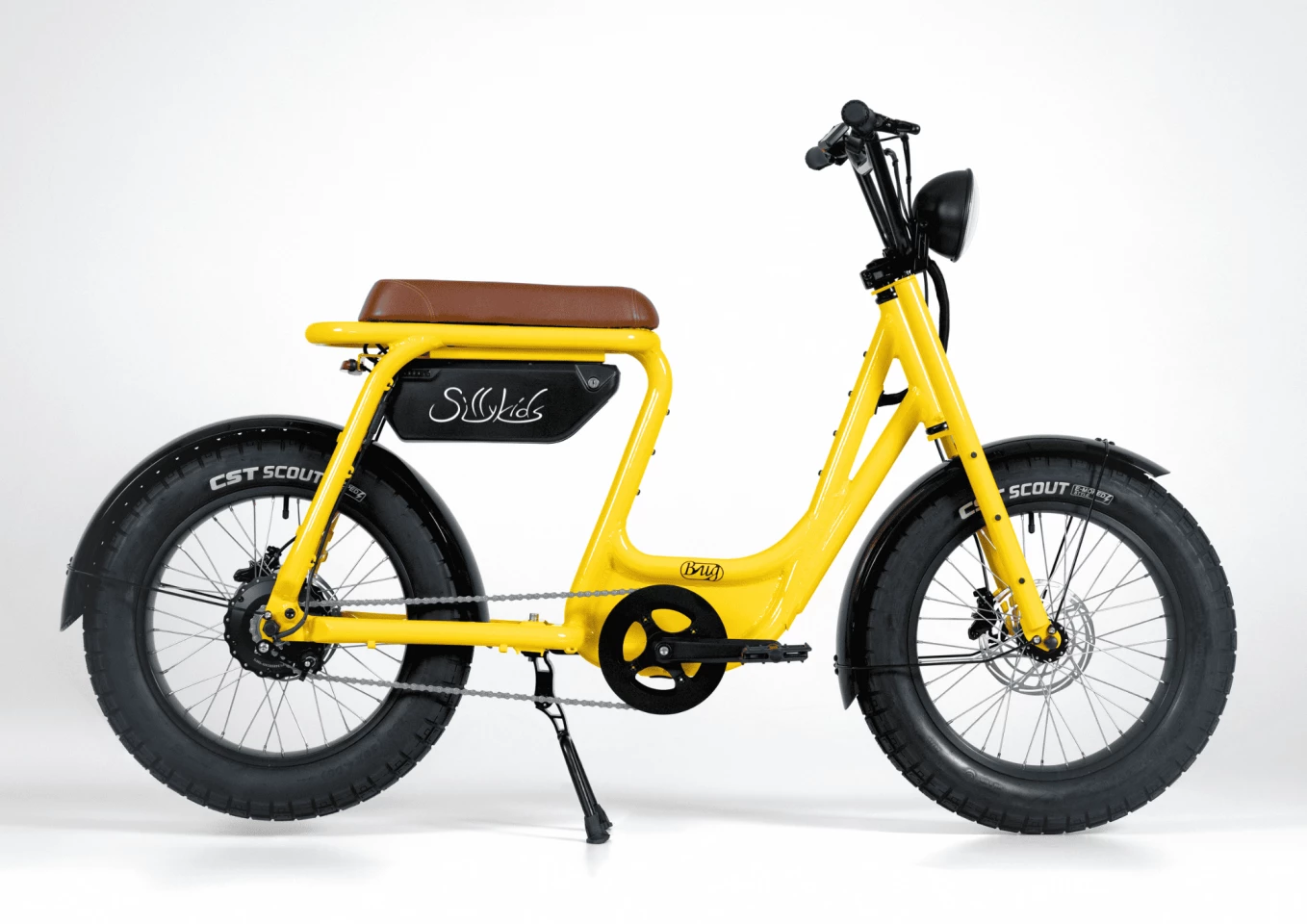The Bug single-speed ebike is built around a low-step aluminum alloy frame