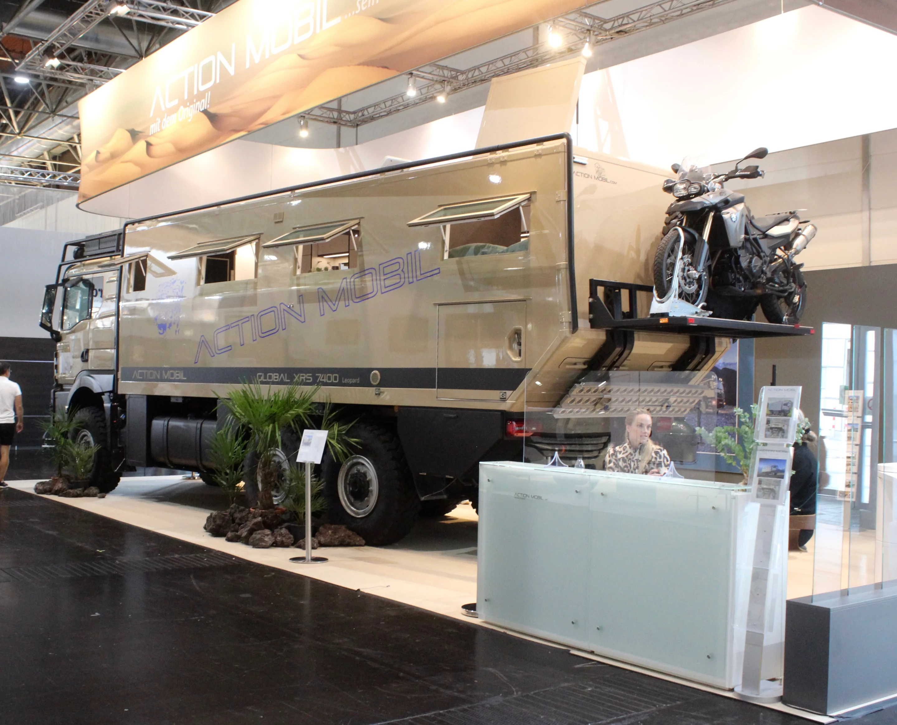 The Global XRS 7400 was definitely one of the more impressive (and difficult to photograph) RVs at the 2022 Caravan Salon