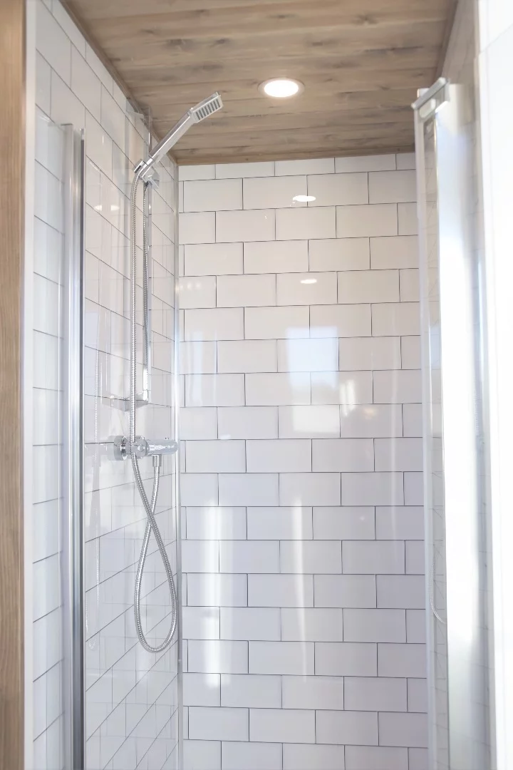 The Magnolia's bathroom includes a shower