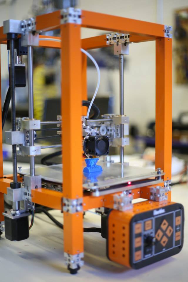 A 3D printer assembled from UberBlox (Photo: UberBlox)