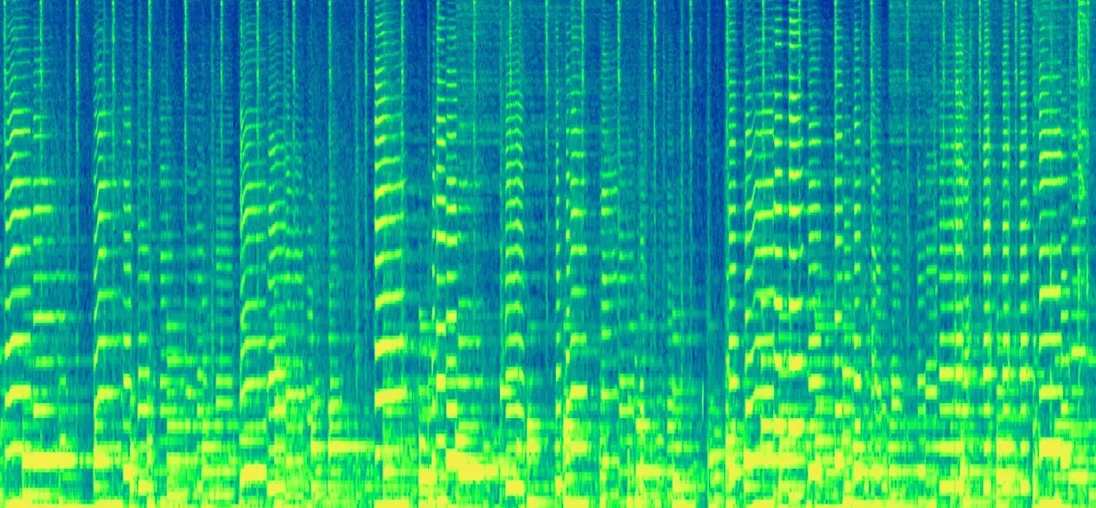 SynthID's watermarked specrtogram of an audio file