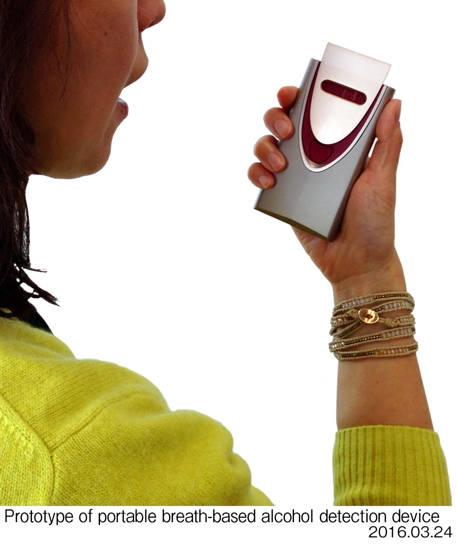 The device can detect alcohol in human breath within three seconds