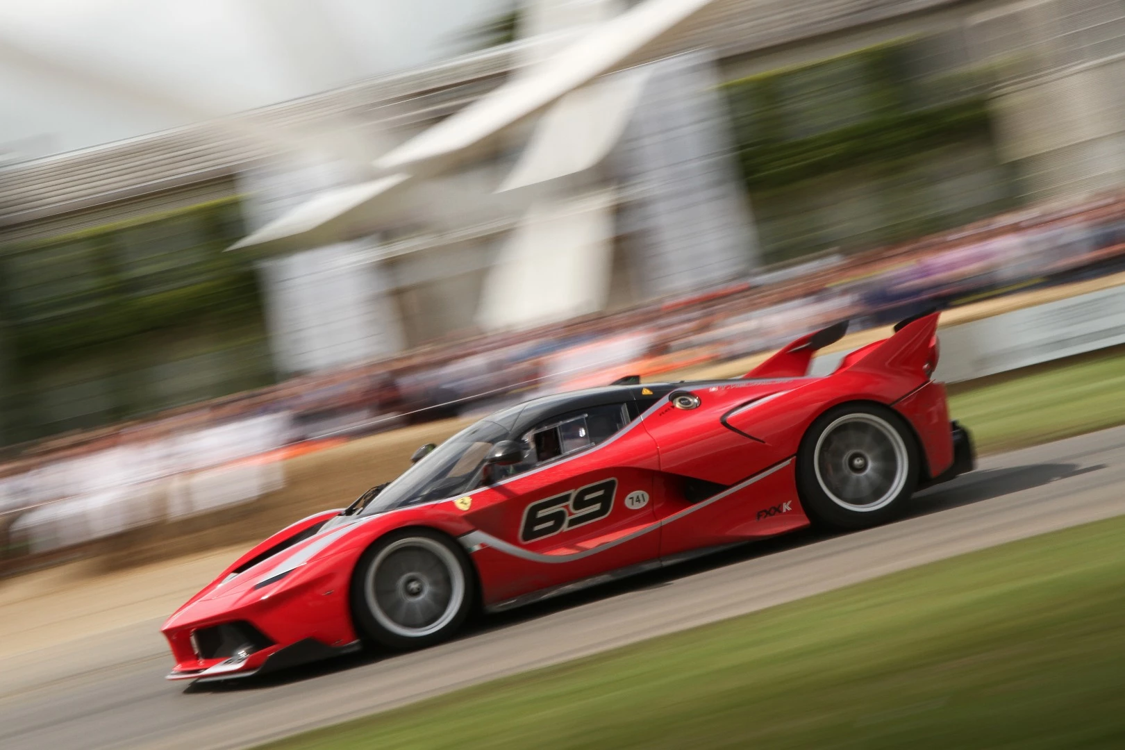 The LaFerrari FXX K looks absolutely monstrous with its huge scoops and wings