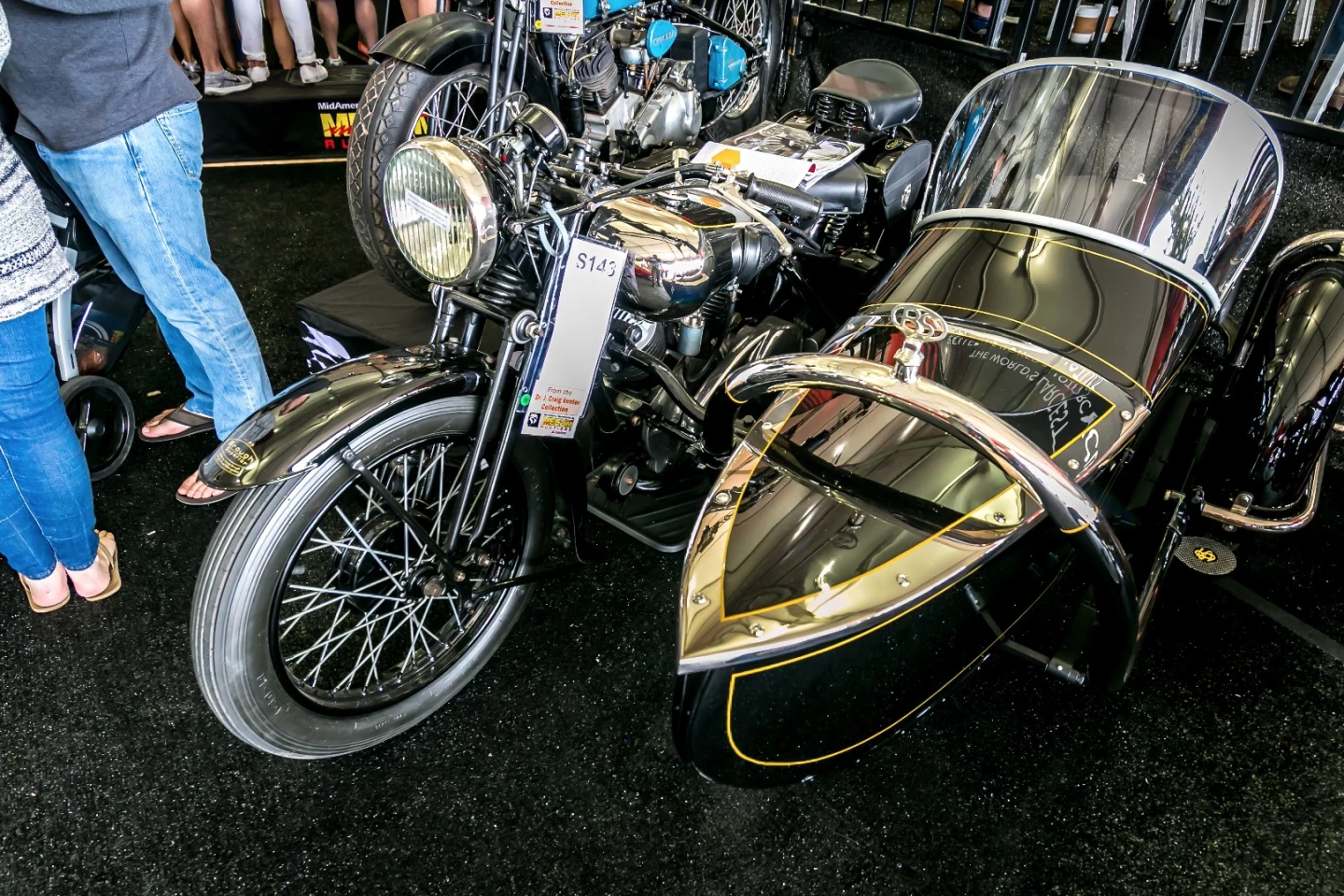 This 1939 Brough Superior 11-50 outfit fetched the equal highest price paid for a motorcycle in Monterey Car Week 2016, and despite that, a bargain. Part of the Venter Collection, fully documented and the very first (Serial #101) Alpine sidecar. It was estimated to sell for between $275,000 and $350,000. More pics in the gallery.