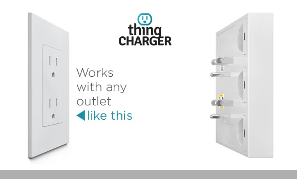 thingCHARGER works with any double three-prong outlet