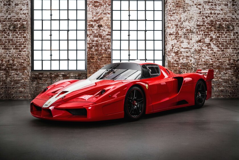 Just 38 Ferrari FXX cars were built, and they were racetrack only cars, with one of the most powerful Ferrari engines ever built - a 6,262 cc 800 hp V12 engine. Each car was sold with a complete racetrack program as part of the purchase package. This car was delivered new to a collector who decided not to take part in the program, hence the car was sold with less than 100 km from new. Not surprisingly, it set a world record auction price for the model, fetching $3,276,815 (€2,674,400).