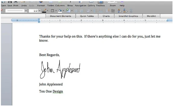 The Autograph for iPhone app lets you add your signature to electronic documents on your PC or Mac from your iPhone or iPod touch