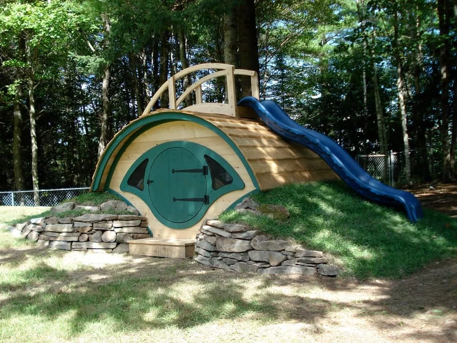 Wooden Wonders is pretty flexible and will build a hobbit house suitable for above or below-ground dwelling