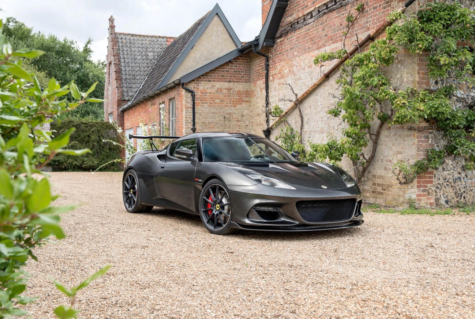 Carbon fiber has been used for the new aero addenda on the Evora