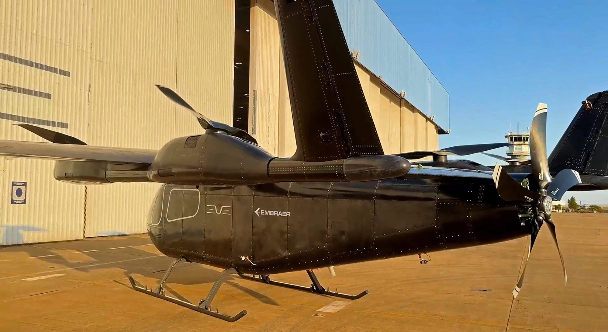 The prototype Eve Air Mobility. Riveting