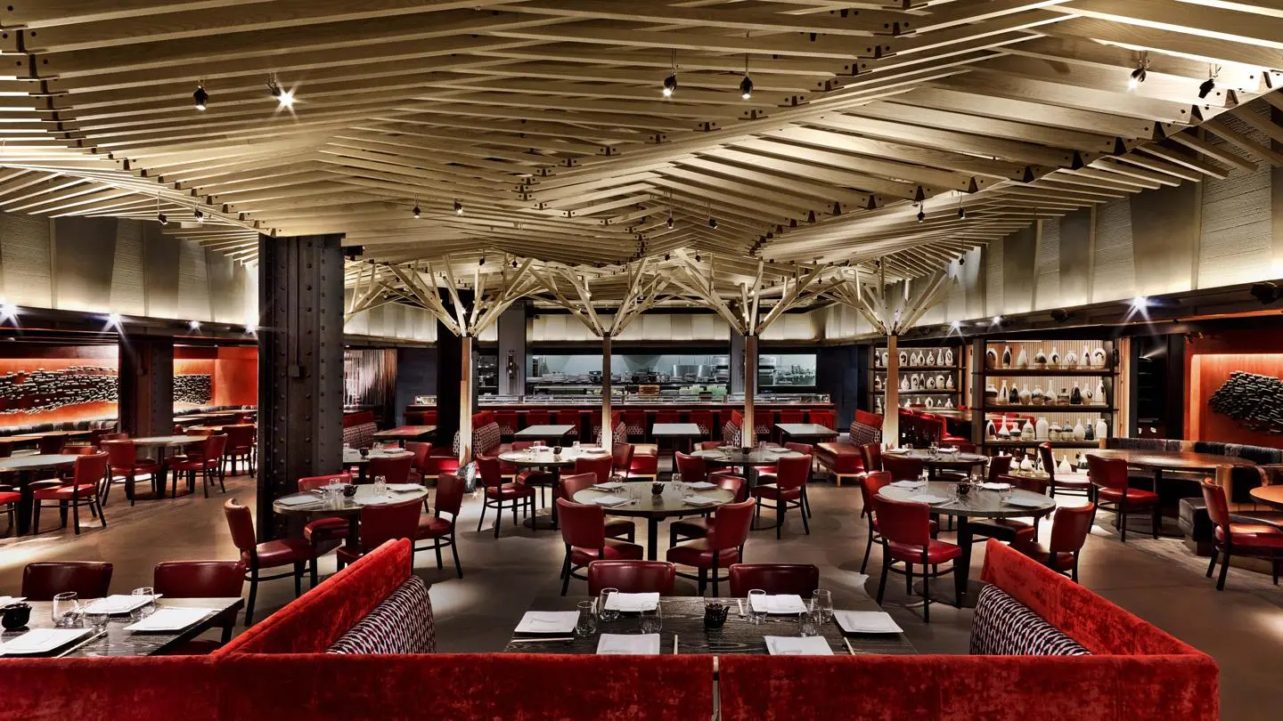 Nobu Downtown in New York earned a Special prize for an Interior Restaurants at the 2018 Prix Versailles World Architecture Awards