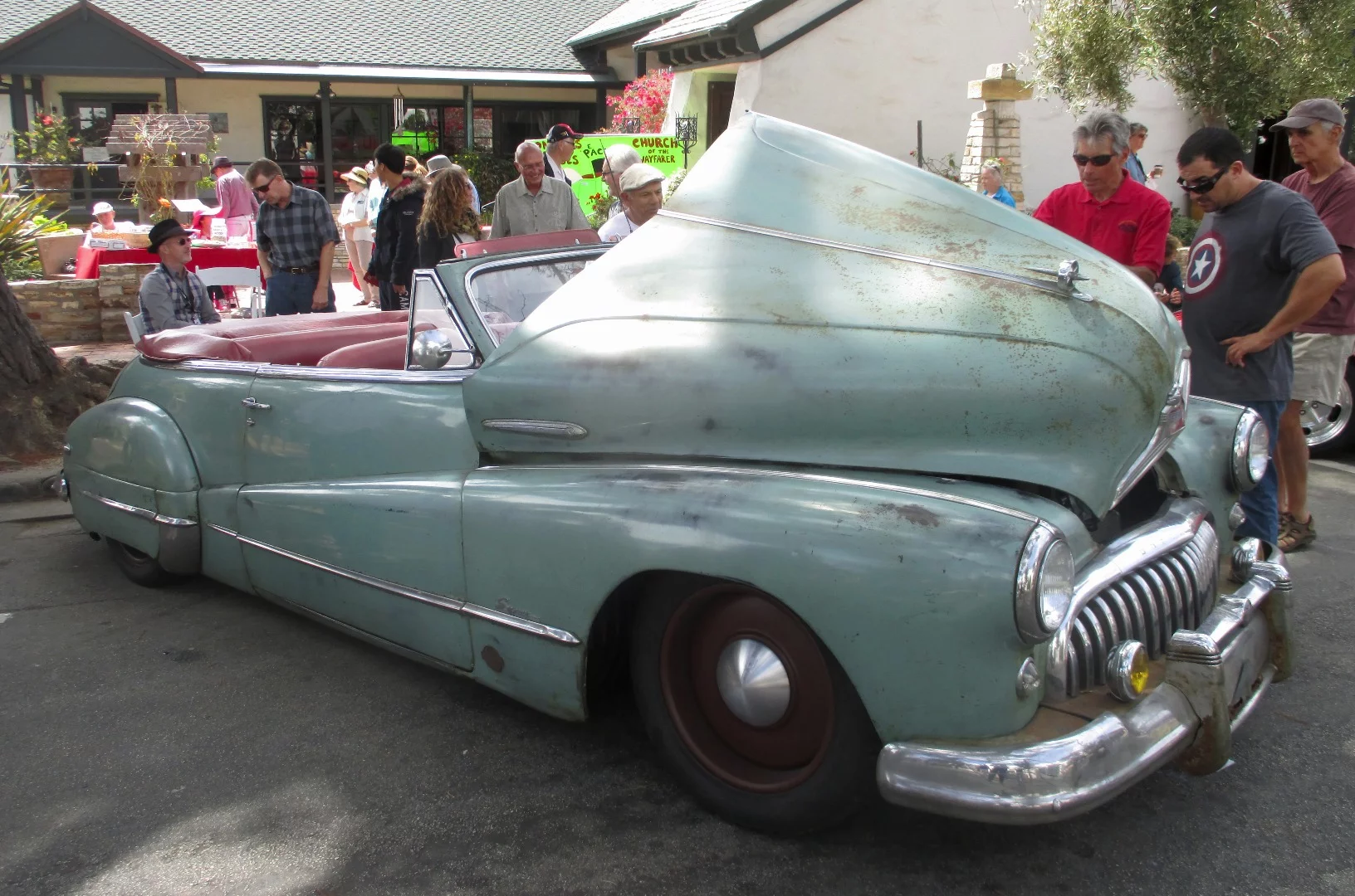 Resto-Rod Buick on side street at Carmel Concours