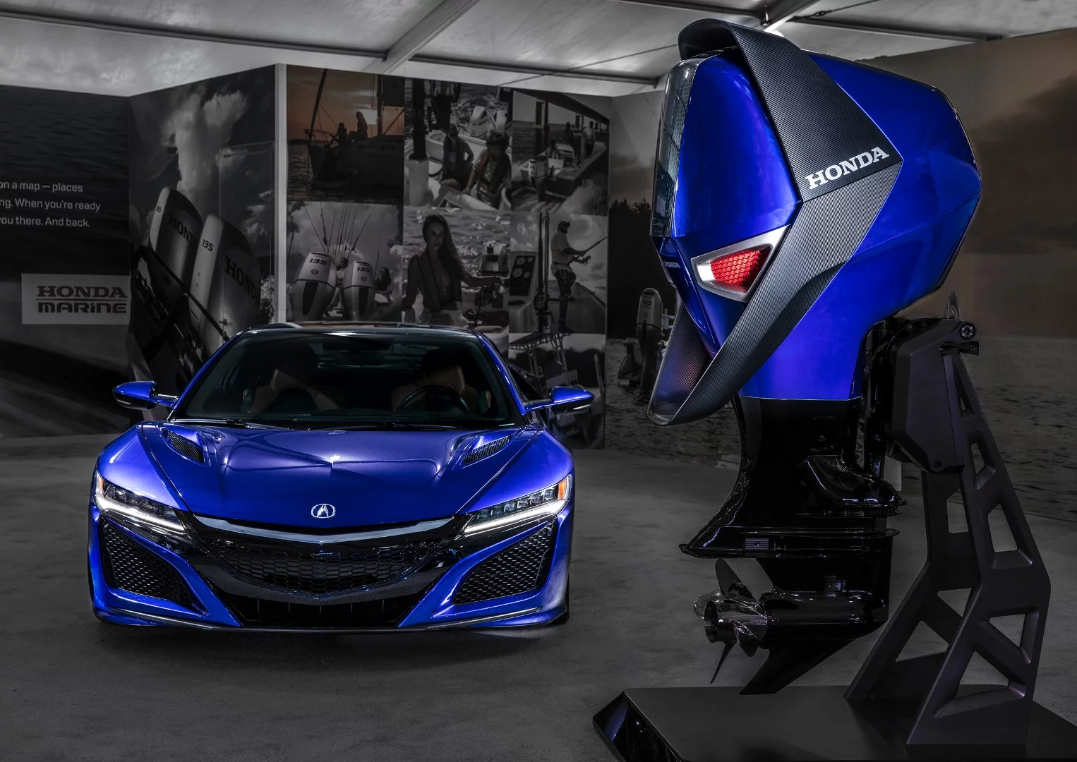 At the Miami show, Honda showed the concept engine with the car that inspired it