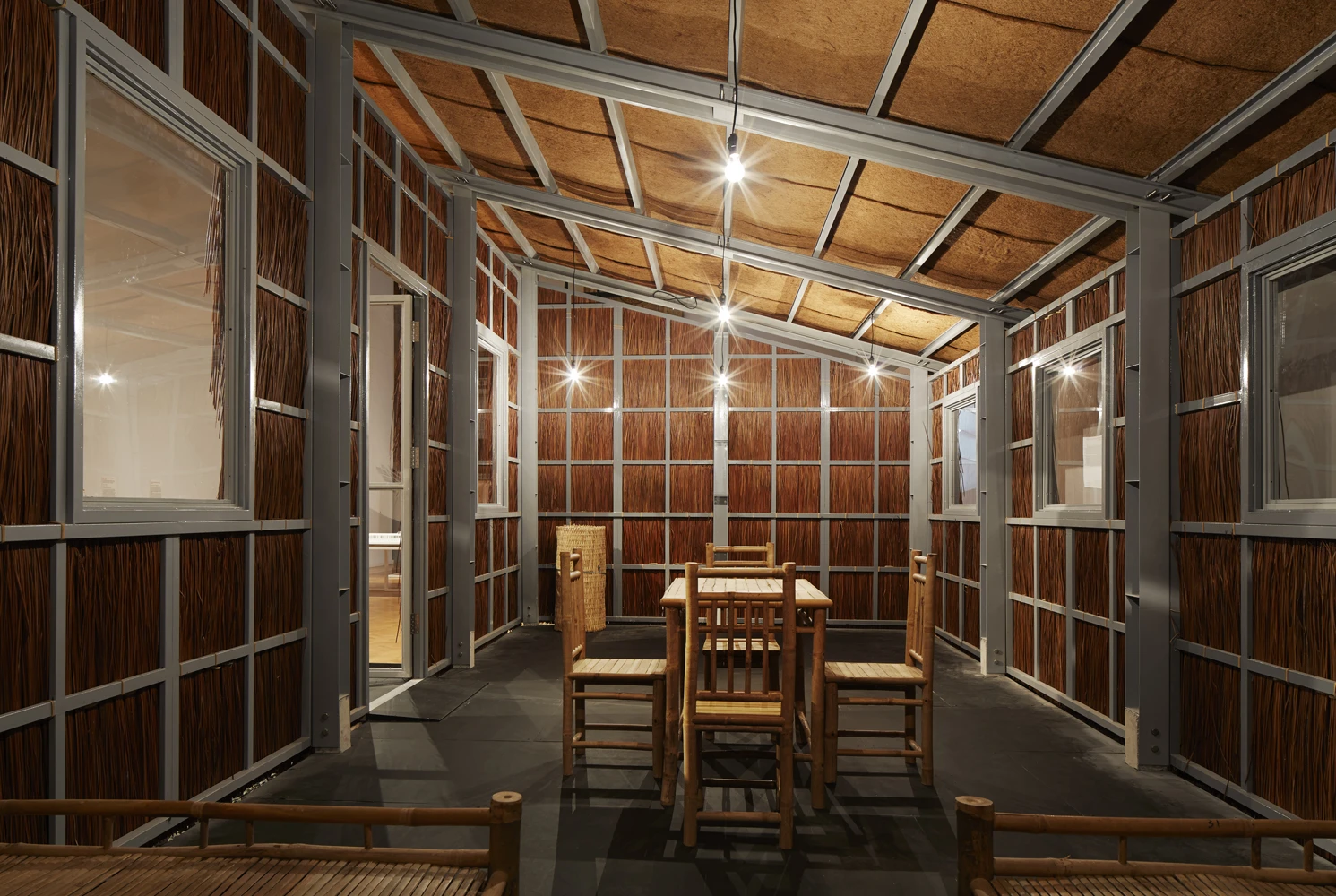 The interior is made up of just one large room and measures 31.6 sq m (340 sq ft)