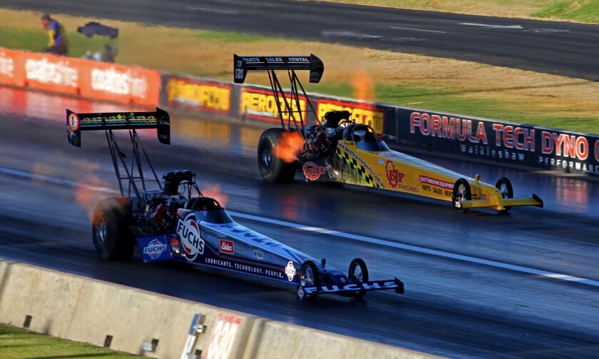Top Fuel dragsters: these extreme machines gain huge amounts of downforce from their exhaust gas