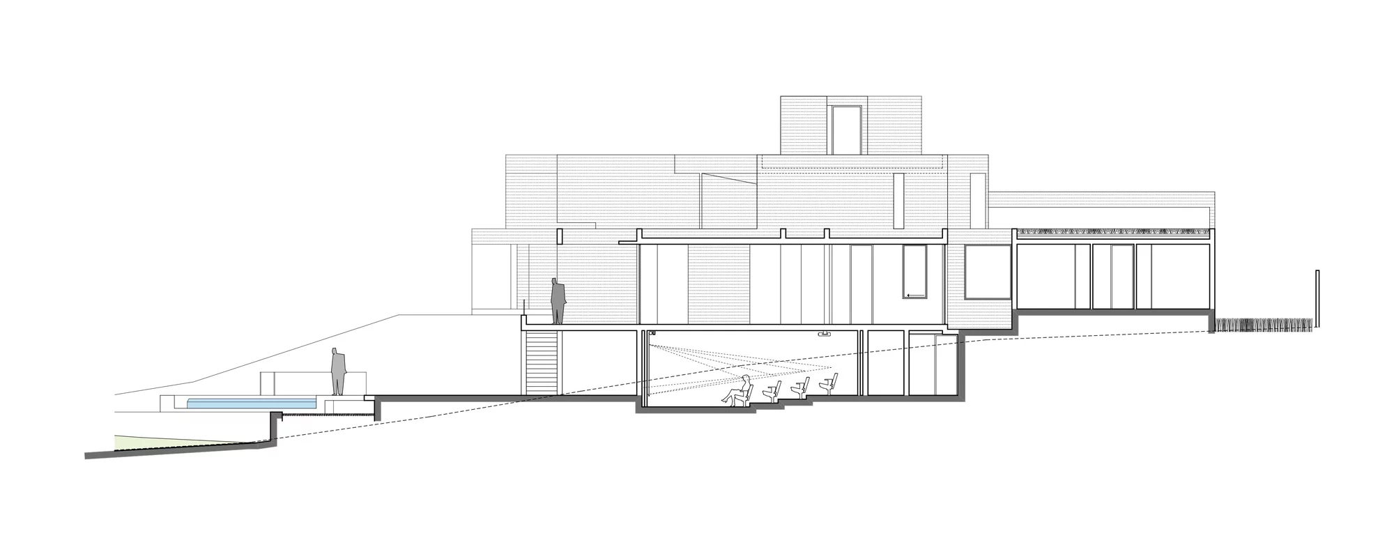 Architectural drawing of House RP (Image: Gonzalo Mardones Viviani)