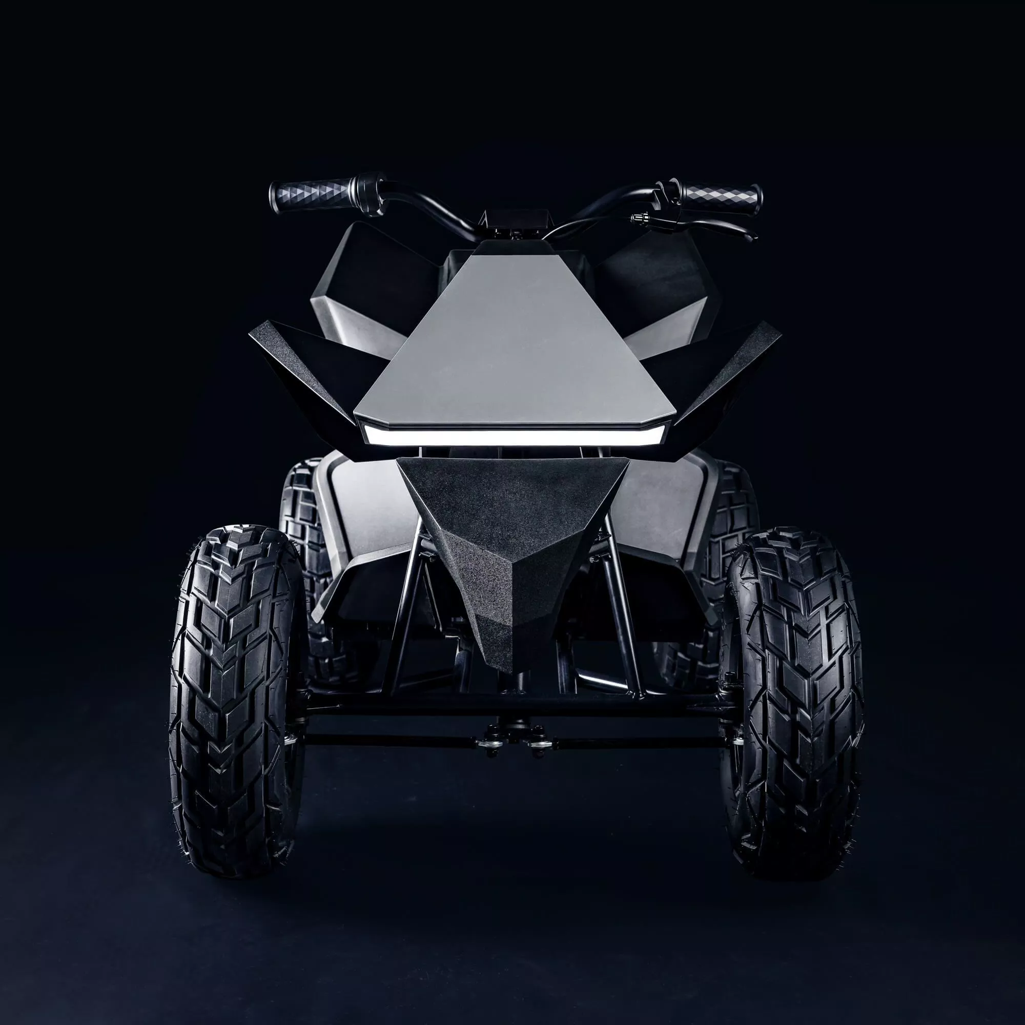 The Tesla Cyberquad for Kids has a top speed of 10 mph, but can be limited to 5 mph by worries parents