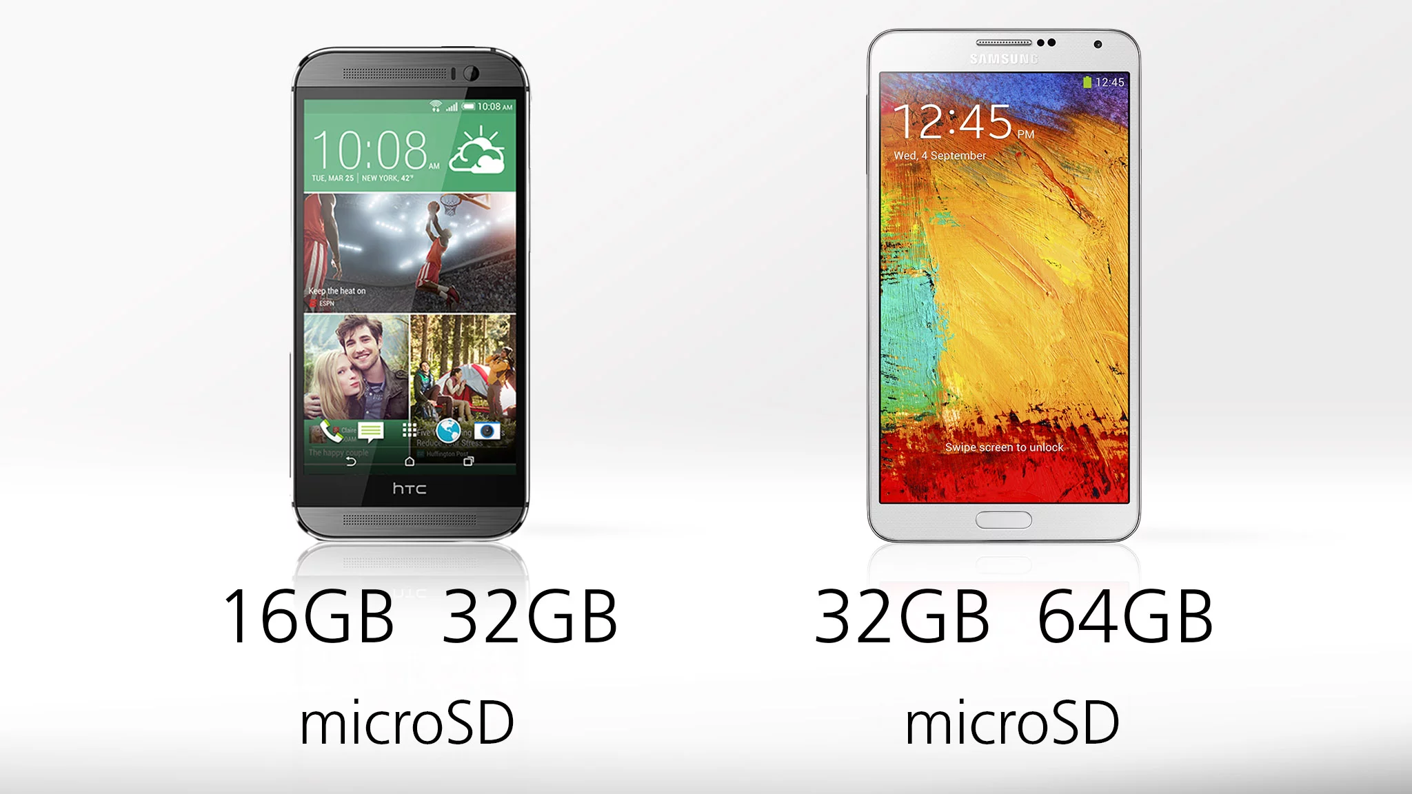 The Note's internal storage options have it coming out ahead in the storage wars